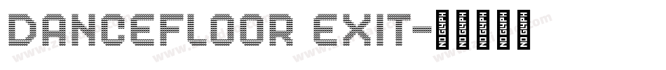 DanceFloor eXit字体转换